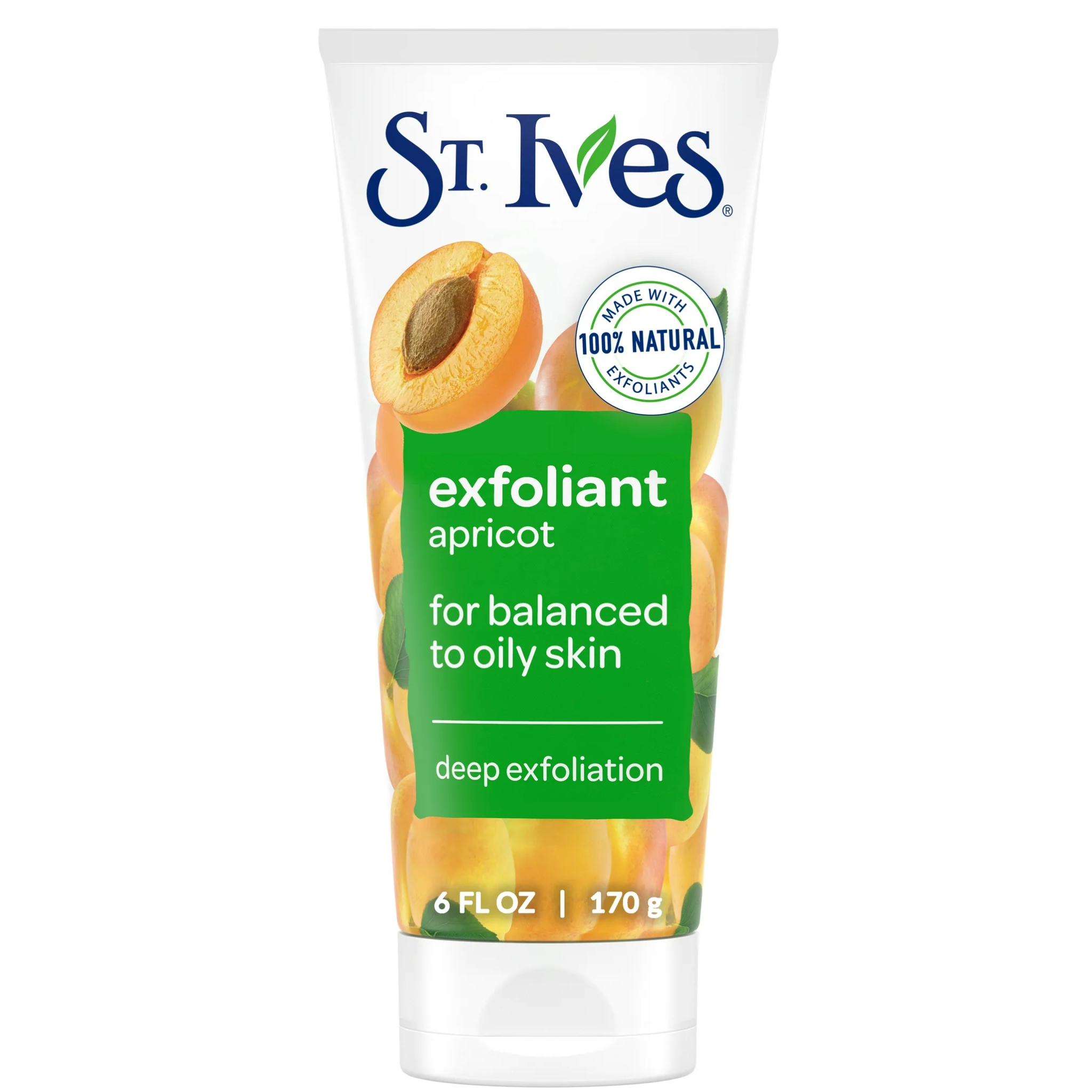 St. Ives, Fresh Skin Exfoliating Face Scrub, Apricot Scrub for Smooth Skin, 6 oz