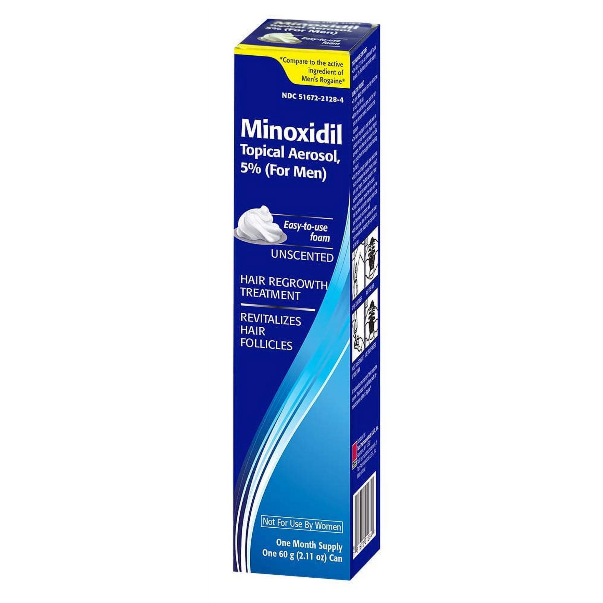 Taro, Minoxidil Topical Aerosol Foam, 5% Hair Regrowth Treatment for Men, Clinically Proven Formula, 2.11 oz