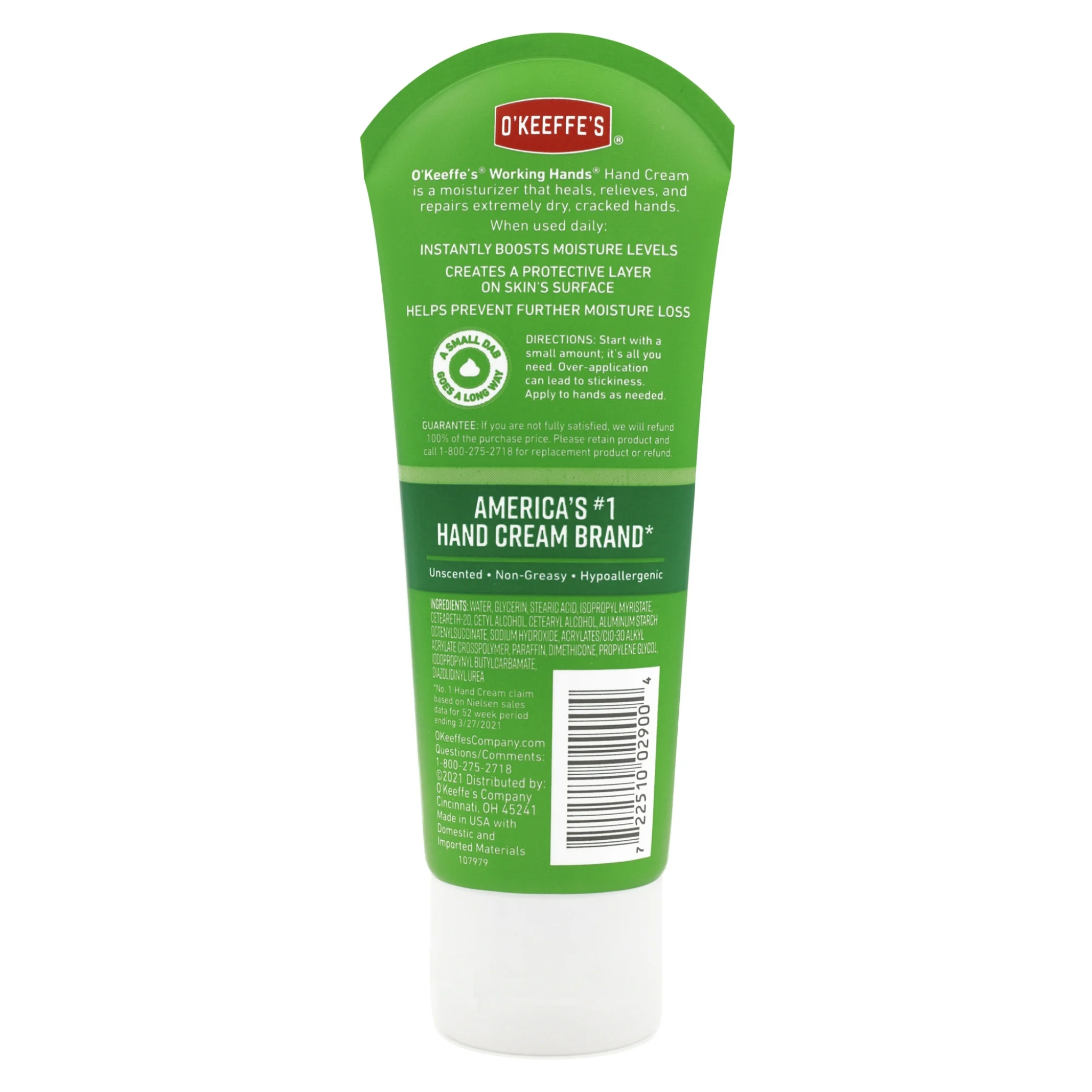 O'Keeffe's, Working Hands Hand Cream, Intensive Moisture for Dry, Cracked Skin, 3 oz - Pharmaful