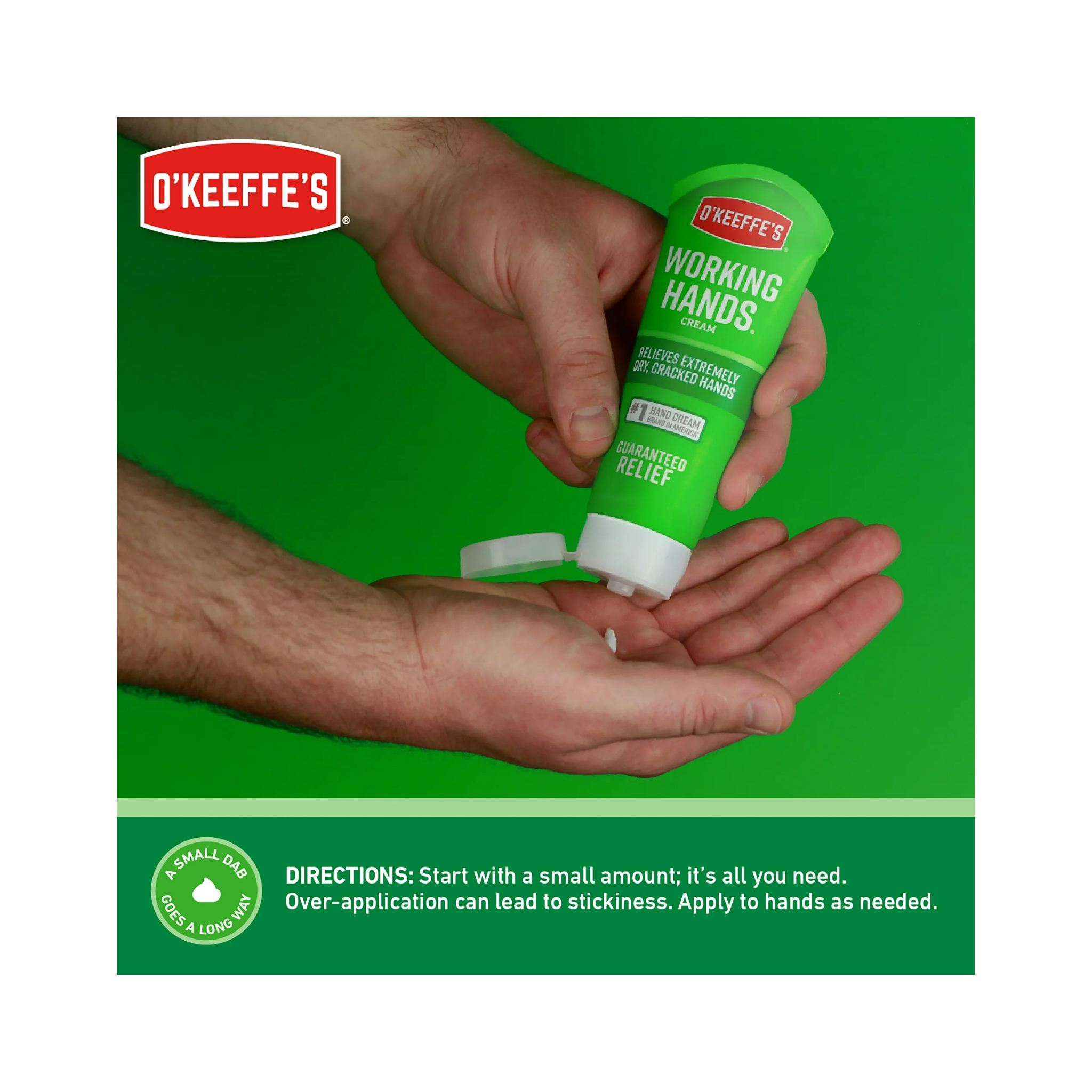 O'Keeffe's, Working Hands Hand Cream, Intensive Moisture for Dry, Cracked Skin, 3 oz - Pharmaful